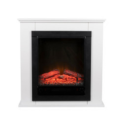 Led chimney stove and shelf geneva model 1800w
